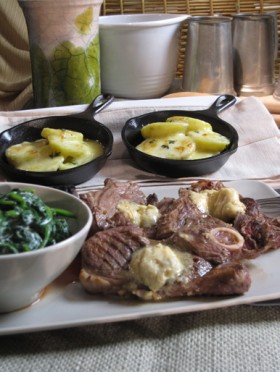 grilled_lamb_chops_steak_butter