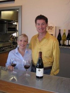 Yours truly with Matthew Glynn, the senior wine maker for Acacia Vineyards