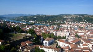 Vienne from the top of the hill