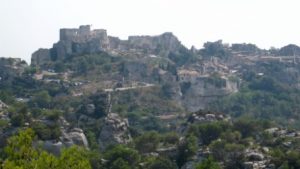 If you look hard, you will see the village of Les Baux.