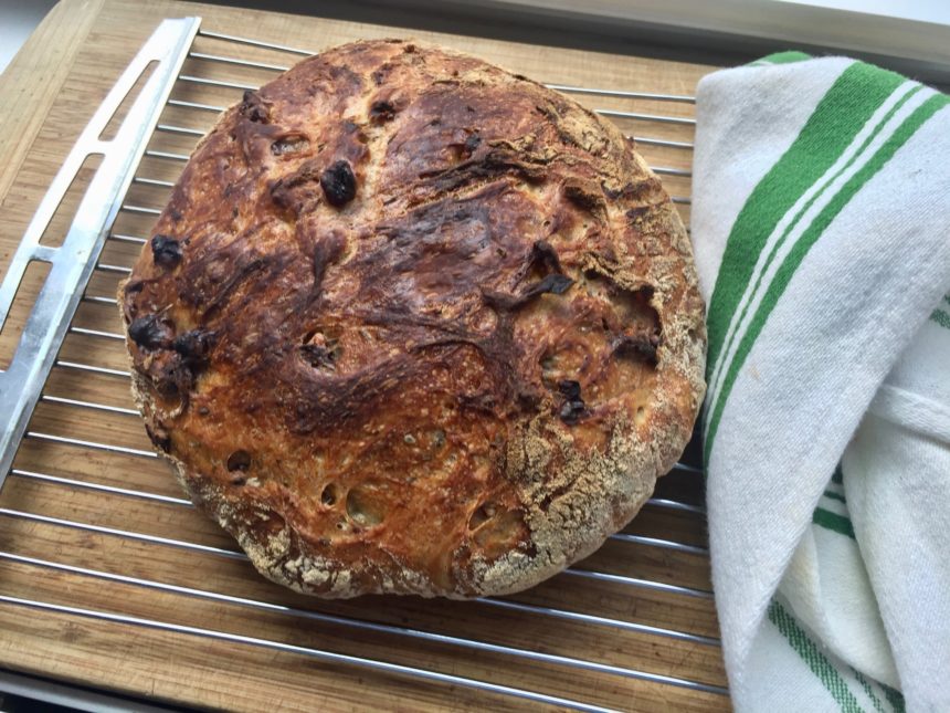 NoKnead Walnut Rosemary Bread Sara MoultonSara Moulton