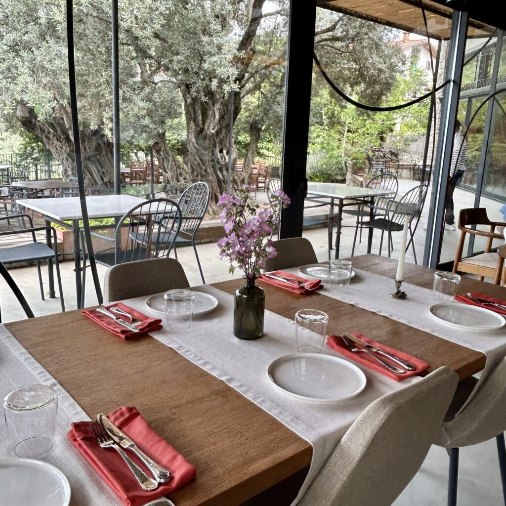 A table set for a dinner party