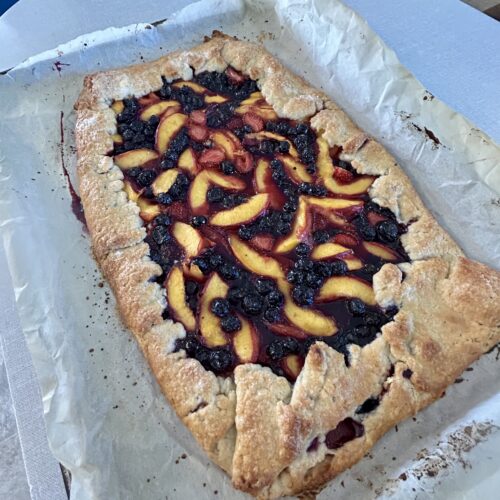 My Kind of Dessert: Peach and Blueberry Crostata