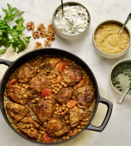Chicken Tagine with Three Sauces