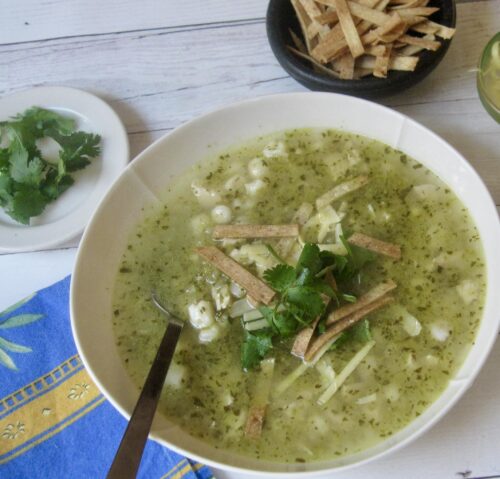 Green Pozole with Chicken